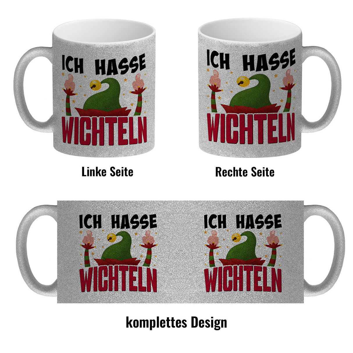 Ich hasse Wichteln Kaffeebecher