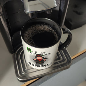Viel Glück Kaffeebecher mit Schornsteinfeger