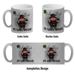 Viel Glück Kaffeebecher mit Schornsteinfeger