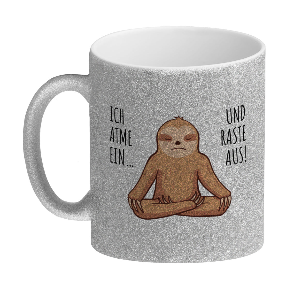 Ich atme ein... und raste aus Faultier Kaffeebecher