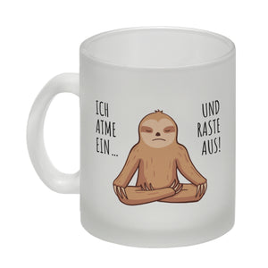 Ich atme ein... und raste aus Faultier Kaffeebecher