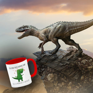Ich liebe dich sooo sehr! T-Rex Dinosaurier Kaffeebecher