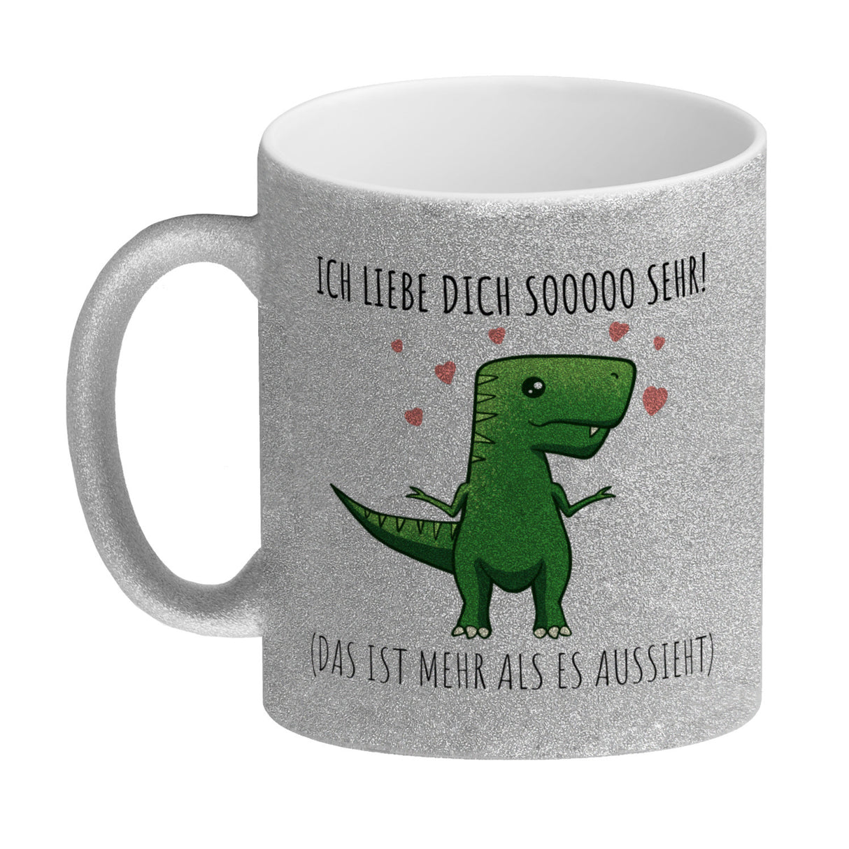 Ich liebe dich sooo sehr! T-Rex Dinosaurier Kaffeebecher