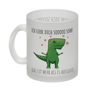 Ich liebe dich sooo sehr! T-Rex Dinosaurier Kaffeebecher