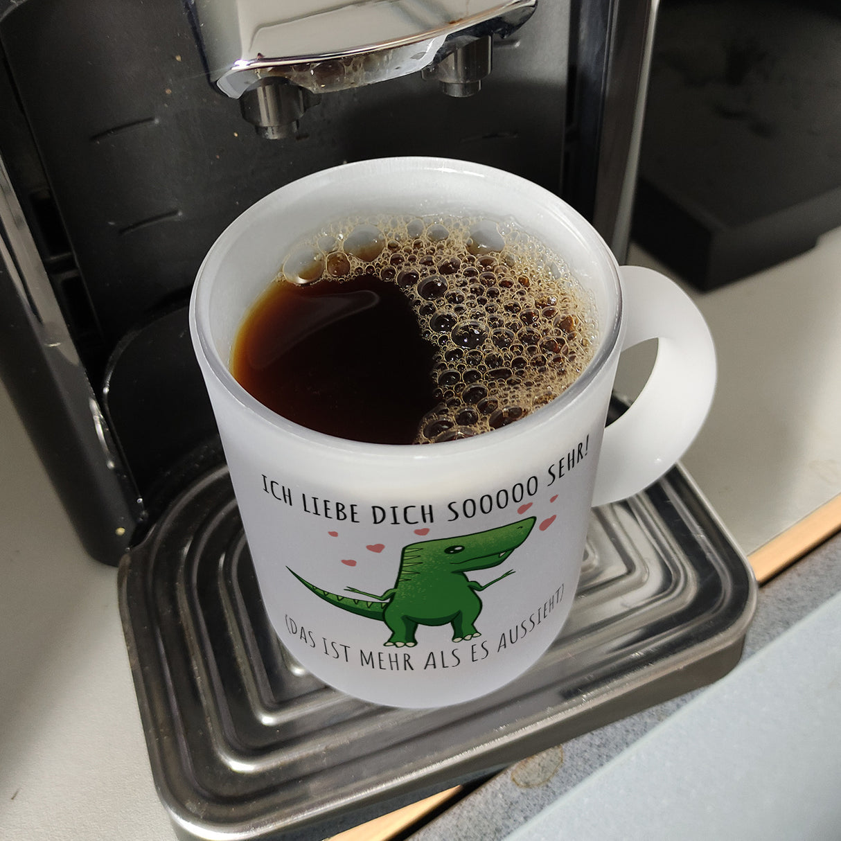 Ich liebe dich sooo sehr! T-Rex Dinosaurier Kaffeebecher