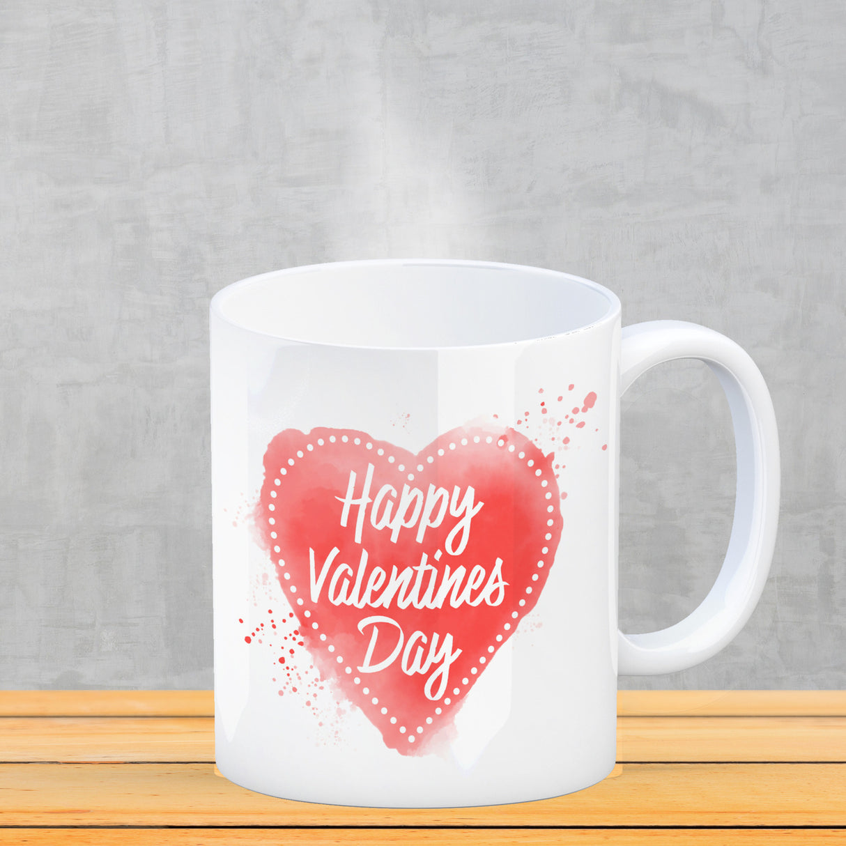 Happy Valentines Day Herz in regenbogenfarben Kaffeebecher