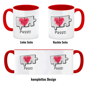 Du & Ich Passt Puzzleteile Kaffeebecher