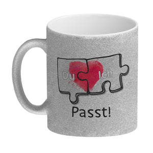 Du & Ich Passt Puzzleteile Kaffeebecher