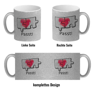 Du & Ich Passt Puzzleteile Kaffeebecher