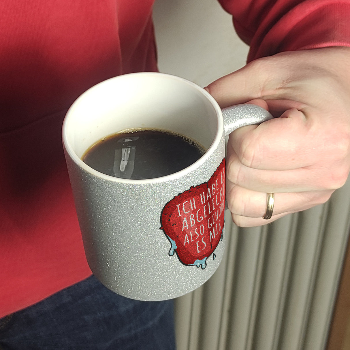 Ich habe es abgeleckt also gehört es mir Kaffeebecher