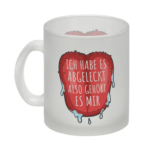Ich habe es abgeleckt also gehört es mir Kaffeebecher