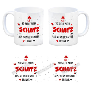 So sieht mein Traummann aus wenn er Kaffee trinkt Kaffeebecher