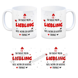 So sieht mein Traummann aus wenn er Kaffee trinkt Kaffeebecher