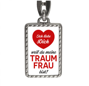 Ich liebe dich weil du mein Traummann bist Schlüsselanhänger
