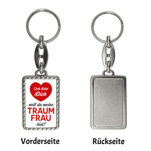 Ich liebe dich weil du mein Traummann bist Schlüsselanhänger