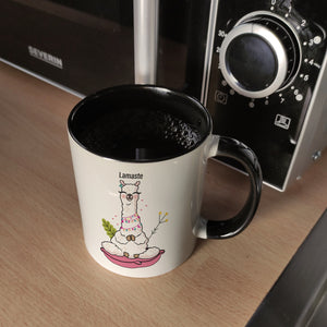 Lamaste Lama-Kaffeebecher mit Alpaka-Motiv