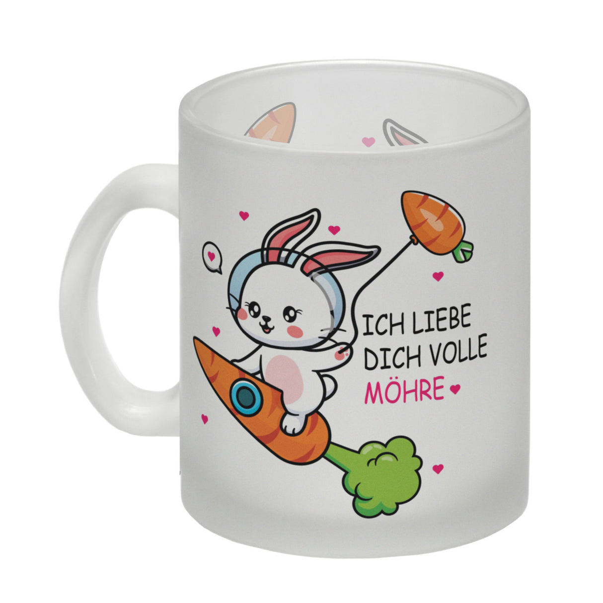 Ich liebe dich volle Möhre Häschen Kaffeebecher