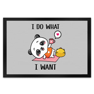 I do what I want Panda Fußmatte in 35x50 cm