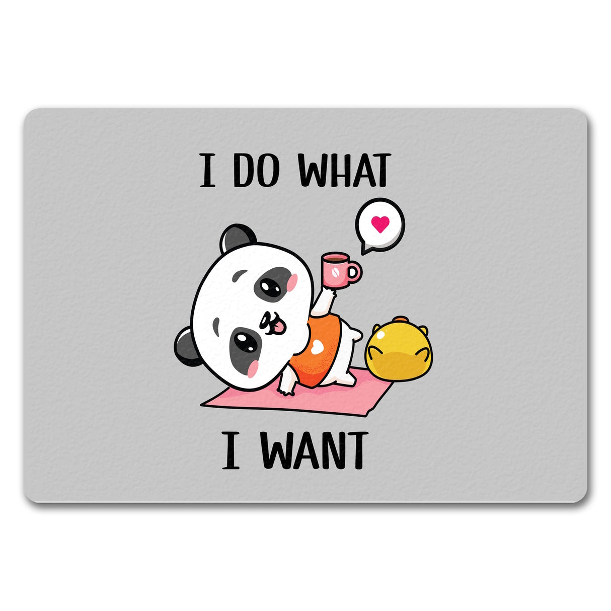 I do what I want Panda Fußmatte in 35x50 cm