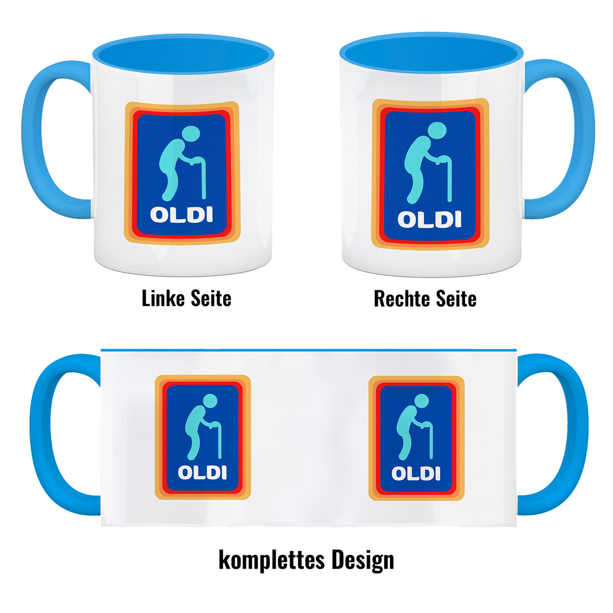 Oldi Discounter Kaffeebecher für Papa