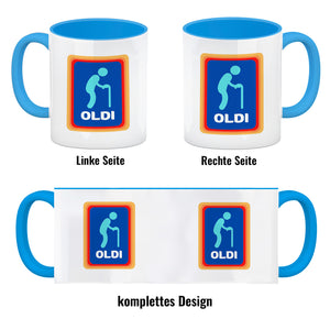 Oldi Discounter Kaffeebecher für Papa