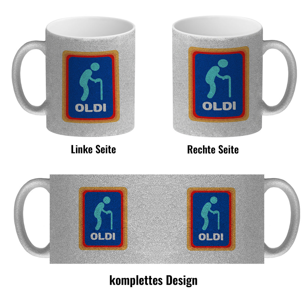 Oldi Discounter Kaffeebecher für Papa