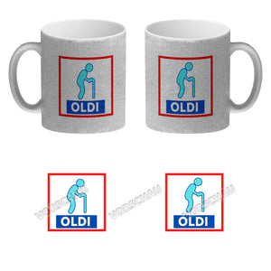 Oldi Discounter Kaffeebecher für Papa