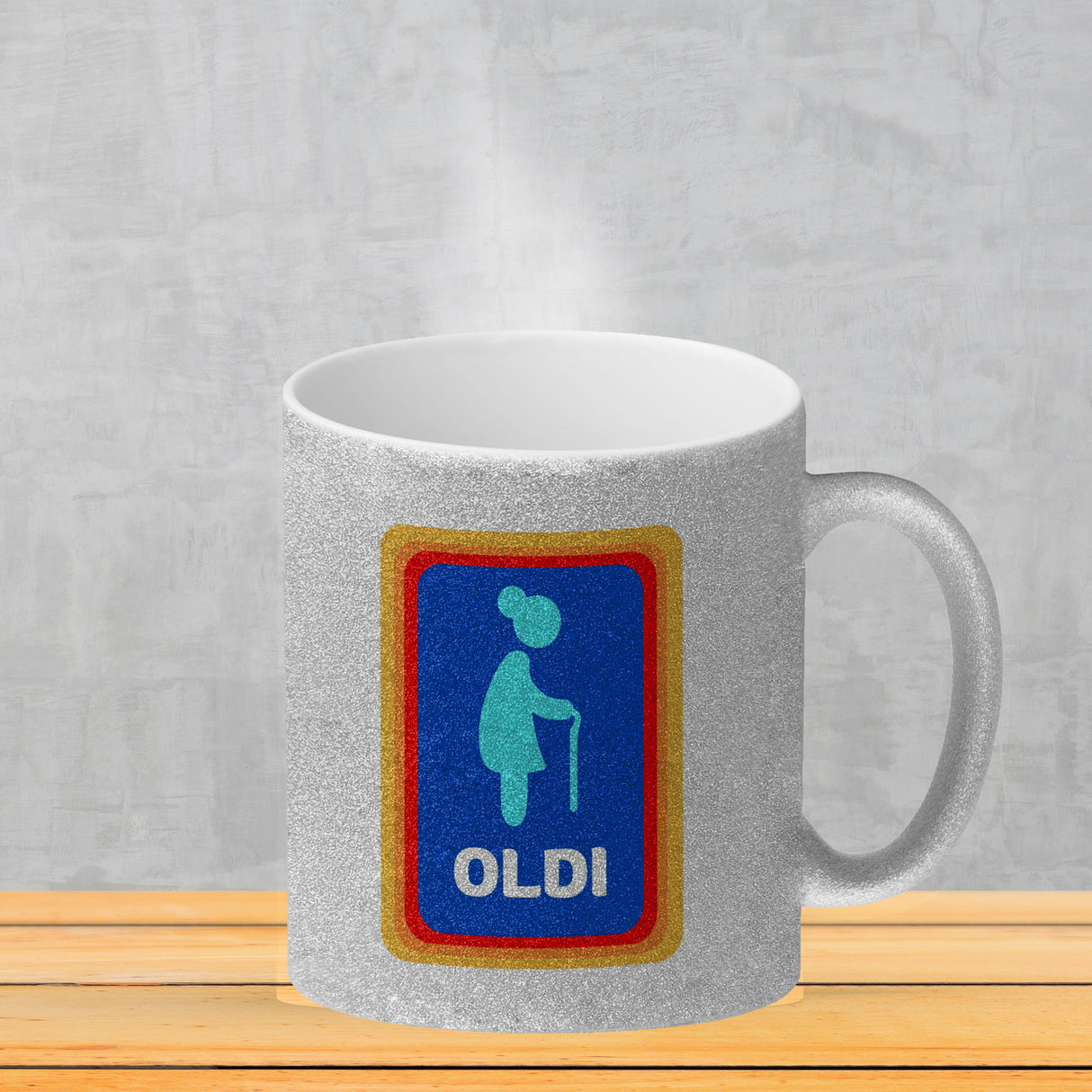 Oldi Discounter Kaffeebecher für Papa