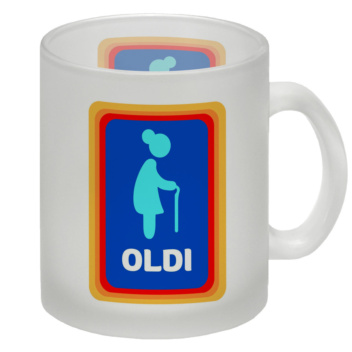Oldi Discounter Kaffeebecher für Papa