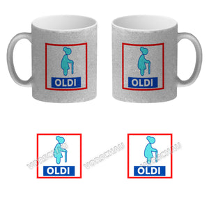 Oldi Discounter Kaffeebecher für Papa