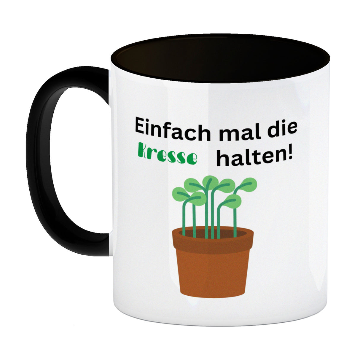 Einfach mal die Kresse halten Kaffeebecher
