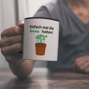 Einfach mal die Kresse halten Kaffeebecher