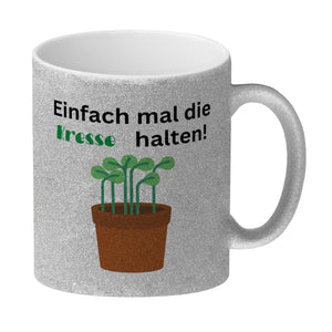 Einfach mal die Kresse halten Kaffeebecher