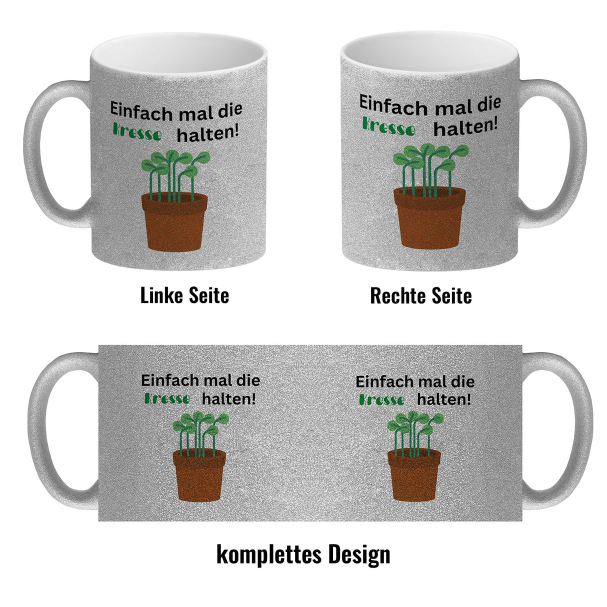 Einfach mal die Kresse halten Kaffeebecher