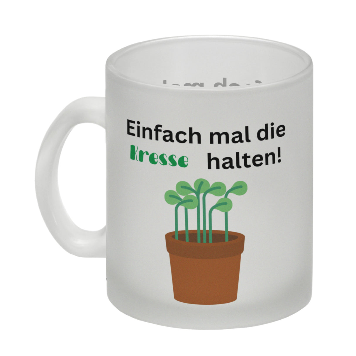 Einfach mal die Kresse halten Kaffeebecher