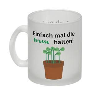 Einfach mal die Kresse halten Kaffeebecher