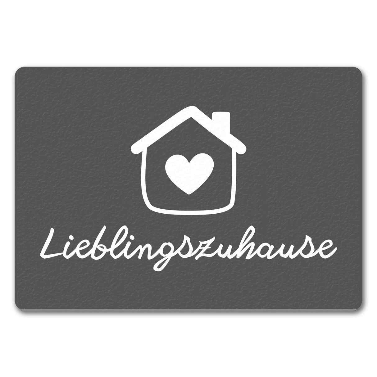 Lieblingszuhause Fußmatte in 35x50 cm mit Haus und Herz
