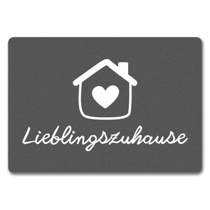 Lieblingszuhause Fußmatte in 35x50 cm mit Haus und Herz