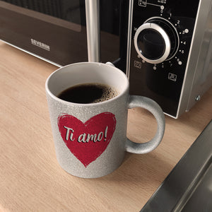 Ti amo! Kaffeebecher mit Herz Motiv