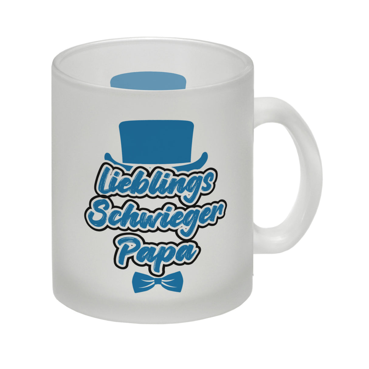 Lieblingsschwiegerpapa Kaffeebecher - Mit Zylinder und Fliege als Geburtstagsgeschenk