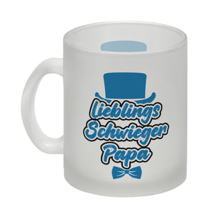 Lieblingsschwiegerpapa Kaffeebecher - Mit Zylinder und Fliege als Geburtstagsgeschenk