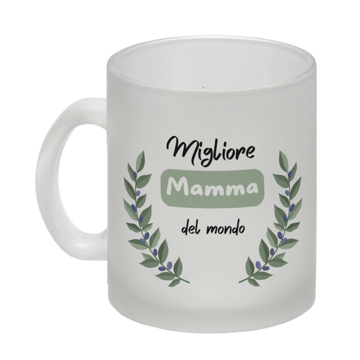 Migliore Mamma del mondo Kaffeebecher mit Olivenzweig