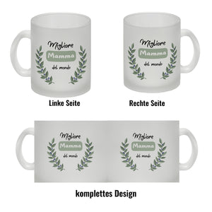 Migliore Mamma del mondo Kaffeebecher mit Olivenzweig
