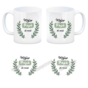 Migliore Mamma del mondo Kaffeebecher mit Olivenzweig