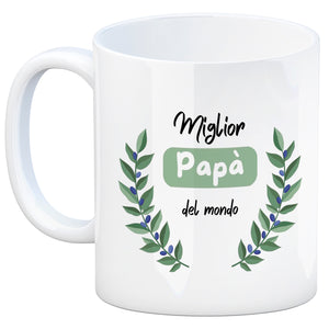 Migliore Mamma del mondo Kaffeebecher mit Olivenzweig