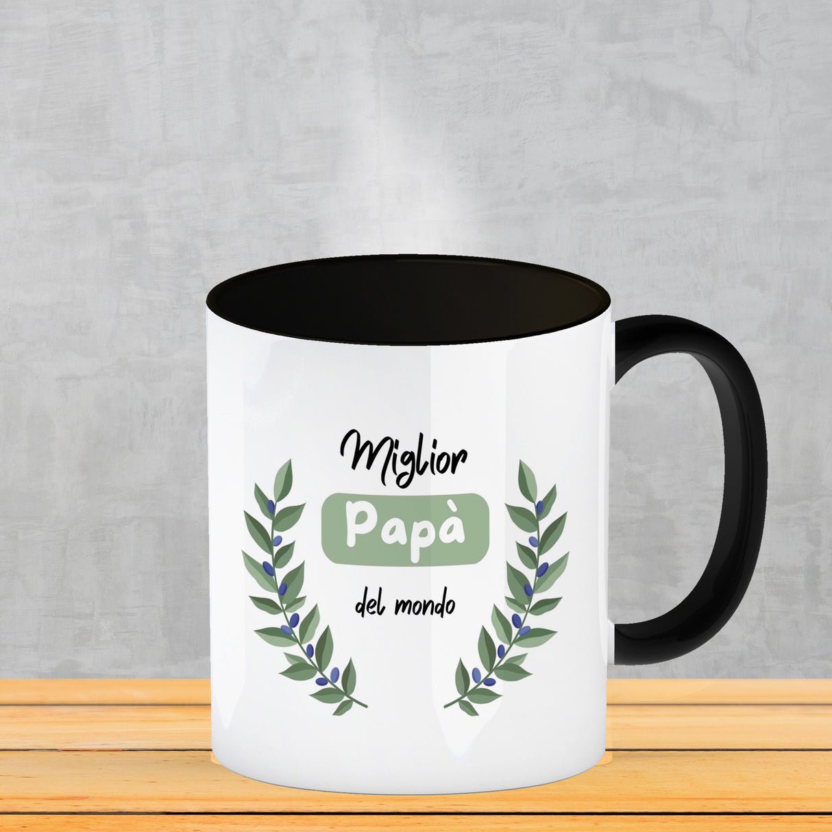 Migliore Mamma del mondo Kaffeebecher mit Olivenzweig
