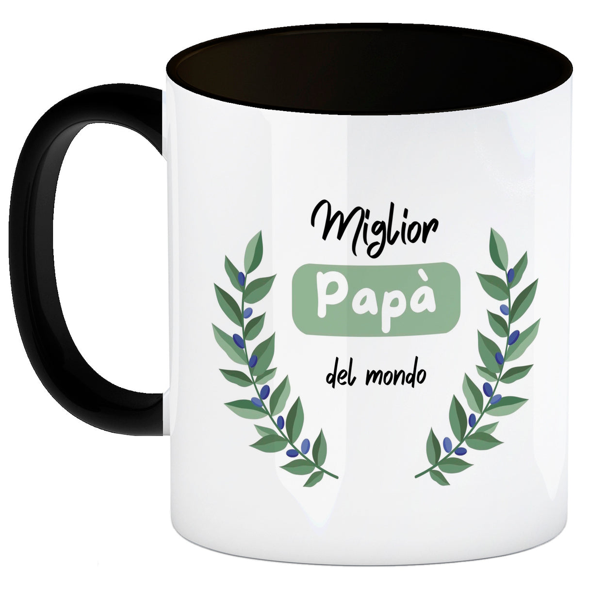 Migliore Mamma del mondo Kaffeebecher mit Olivenzweig
