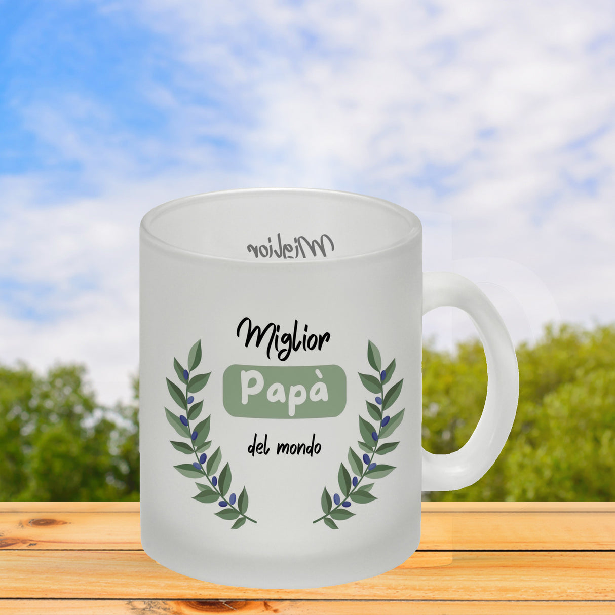 Migliore Mamma del mondo Kaffeebecher mit Olivenzweig