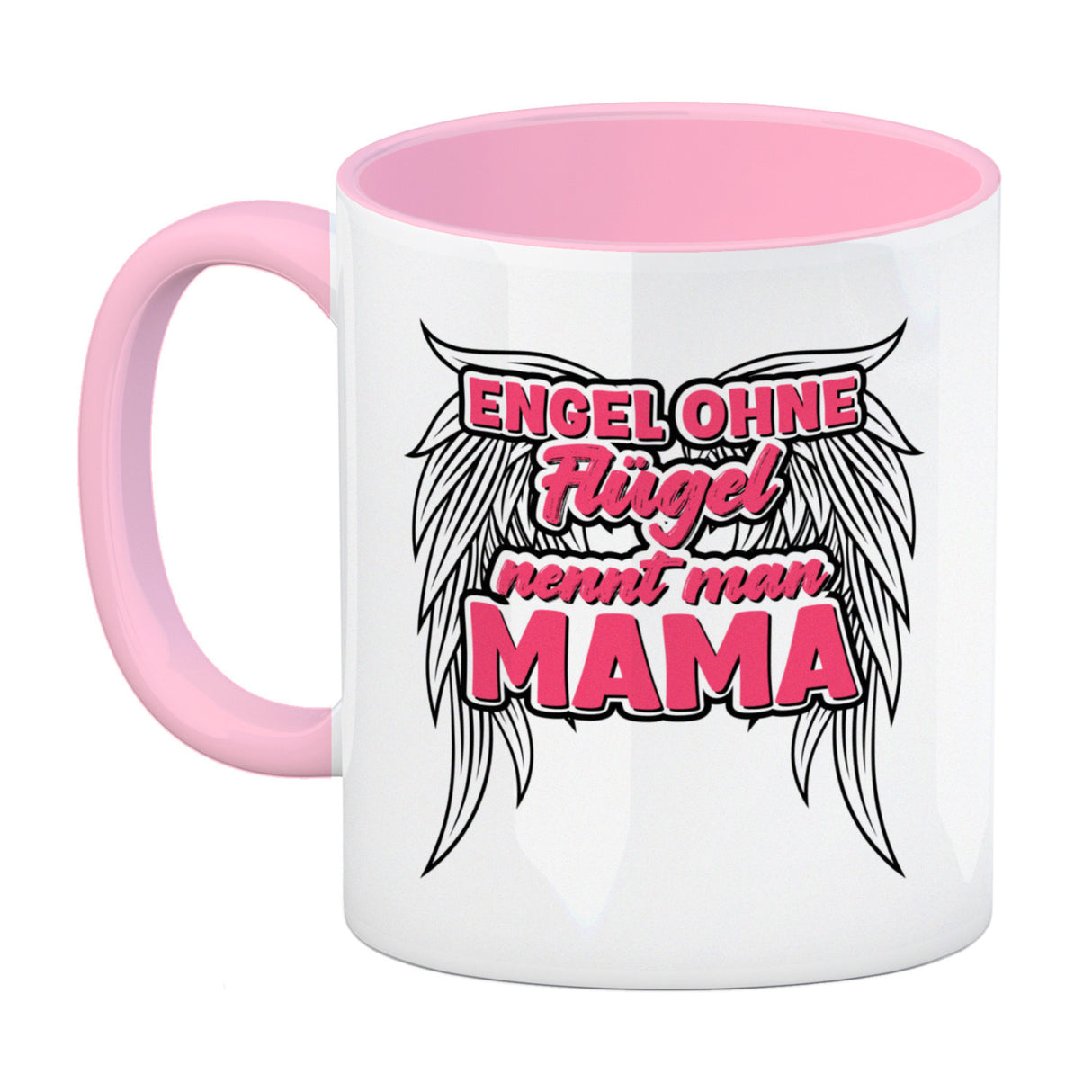 Engel ohne Flügel nennt man Mama Kaffeebecher mit Spruch