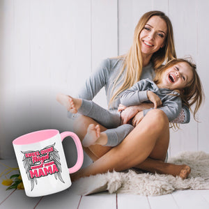 Engel ohne Flügel nennt man Mama Kaffeebecher mit Spruch